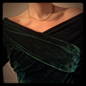 SOFTEST vintage velvet bodysuit Victoria's Secret